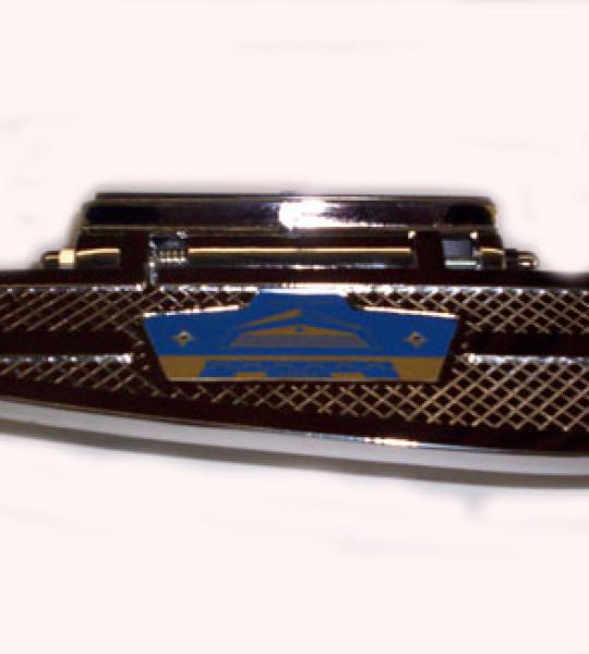 Pedana appoggiapiedi sinistro posteriore in alluminio cromato per Piaggio Ve - 0426