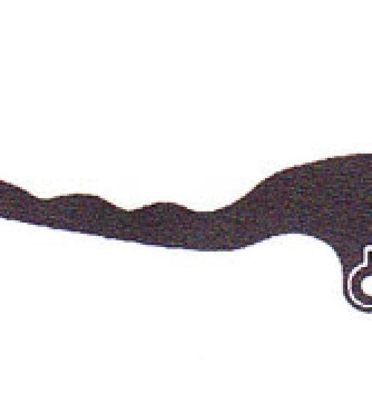 Leva freno destro in alluminio sagomata nera per Piaggio Ciao PX 198 - 1228966