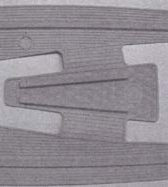 Tappeto pedana colore grigio per Vespa 50-90-125 Primavera, ET3 - 41151