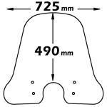 Parabrezza Classic Per Vespa Lx 50/125/150 2005 - 2014 / Etalian Ev 2000 2018> / Pink Style - cls300-VESPA-LX-50
