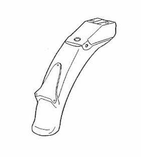 Parafango posteriore SI FL - con portatarga - 1924800