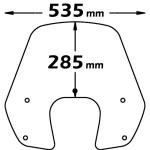Cupolino Per Piaggio Beverly 125 E 300 / Beverly Rst 350 - SC4081FC-BEVERLY-300