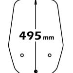 Parabrezza Tipo Originale Completo Di Attacco ROSSO - sc4118-R-X9-250