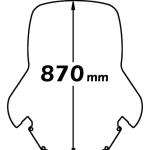 Parabrezza Alta Protezione Per Piaggio Mp3 - sc4142-MP3-HYBRID-125