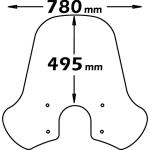 Parabrezza Alta Protezione Per Vespa Gt125-200-250 E Vespa Gts 300 - sc4149-VESPA-GT-125