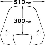 Cupolino Alto Per Liberty 50-125-150 Rst E I-Get Fumè chiaro - SC4160-FC-LIBERTY-4T-125