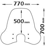 Parabrezza Alta Protezione Con Paracquaria In Omaggio - sc4166-VESPA-946-125