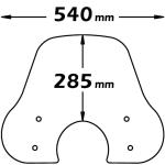 Cupolino Alto Vespa Px Fumè Chiaro - SC4180FC-VESPA-PX-125