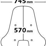 Parabrezza Di Ricambio Tipo Originale Senza Attacco - sc4181-VESPA-S-50