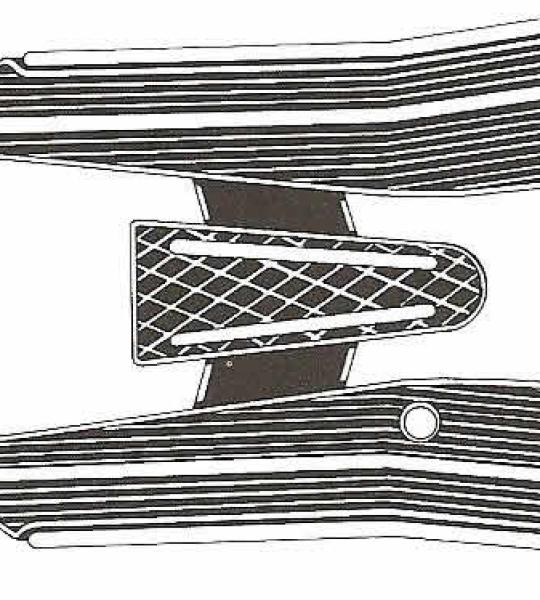 Tappeto - Vespa 50 - 90 - 125 Primavera - ET3 - Nero - 55001