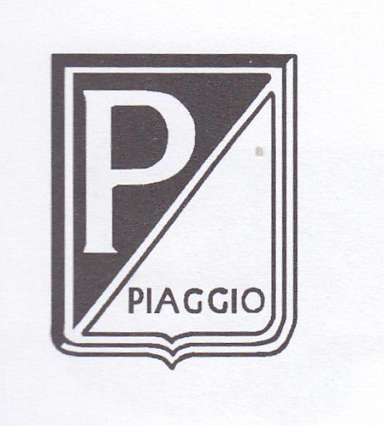 Emblema PIAGGIO GENOVA Epoca Alluminio - 55330