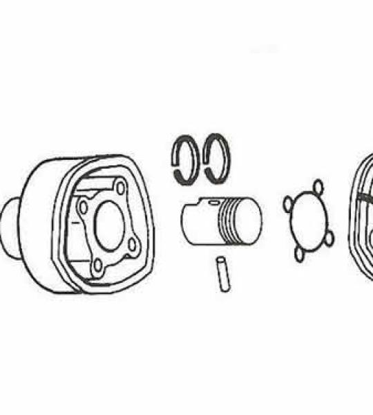 kit cilindro e pistone - Piaggio - H2O - Ø 47 - dal 1998 - 56110