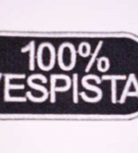 Etichetta ricamata adesiva VESPISTA 100% - PHI002