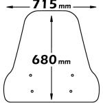 Parabrezza Classic Per Piaggio Liberty S Anni 2006-2011 - cls350-LIBERTY-S-125