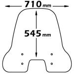 Parabrezza Media Protezione Per Vespa S 50-125-150 - e360-VESPA-S-125