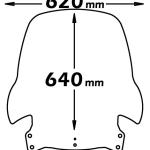 Parabrezza Media Protezione Per Piaggio X7 125-250 - e364-X7-125