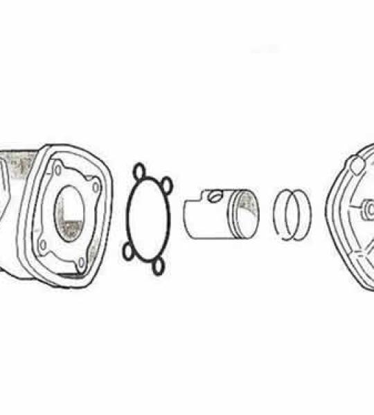 Kit cilindro e pistone Piaggio H2O - Ø 47 - NRG - NRG MC 2 - NTT - 56094