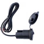 Alimentatore USB c/Fissaggio Universale-Tappo Protezione-Microinterruttore - P7748